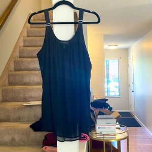 Lane Bryant black sheer top